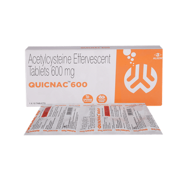 Quicnac 600 Effervescent Tablet Orange Sugar Free