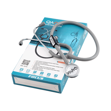 Qanta QA-1010 Stethoscope Focus With Aluminium Anodized Chest Piece Grey