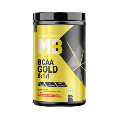 MuscleBlaze Watermelon BCAA Gold 8:1:1 With Leucine, Glutamine & Electrolytes