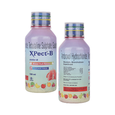 Xpect-B Expectorant Mixed Fruit Sugar Free