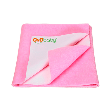 Oyo Baby Bed Protector Dry Sheet Single Bed Pink