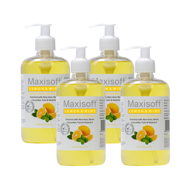 Maxisoft Lemon & Mint Detoxifying Hand Wash (500ml Each)