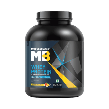 MuscleBlaze Whey Isolate Protein Blend Powder | Added Digestive Enzymes & Glutamic Acid | For Muscle Gain | Flavour Magical Mango