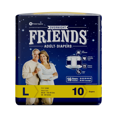 Friends Overnight Adult Diaper Tape Large