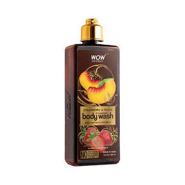 WOW Skin Science Strawberry & Peach Foaming Body Wash