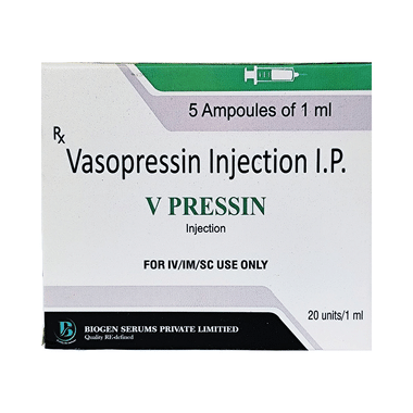 V Pressin Injection