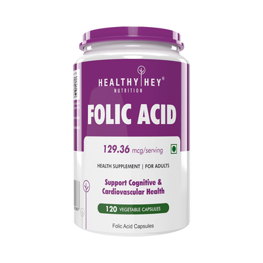 HealthyHey Nutrition Folic Acid Vegetable Capsule