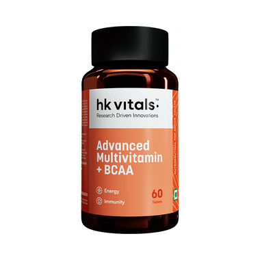 HK Vitals Advanced Multivitamin with BCAA | For Energy, Stamina & Antioxidant Support | Tablet