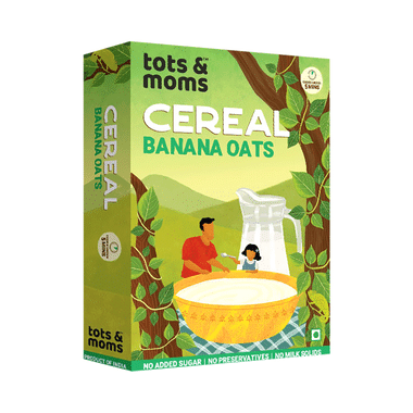 Tots And Moms Organic Cereal 6 Month+ Cereal Banana Oats