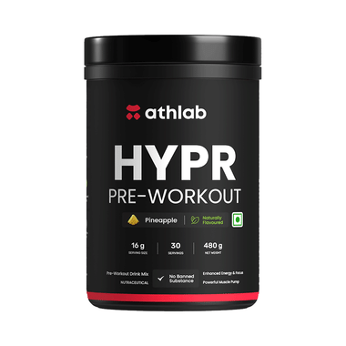 Athlab Hypr Pre-Workout Powder Pineapple