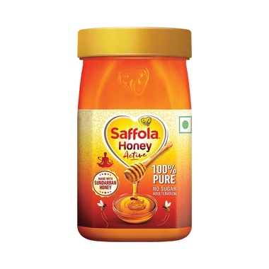 Saffola Honey Active | Made With Sundarban Forest Honey | No Sugar Adulteration