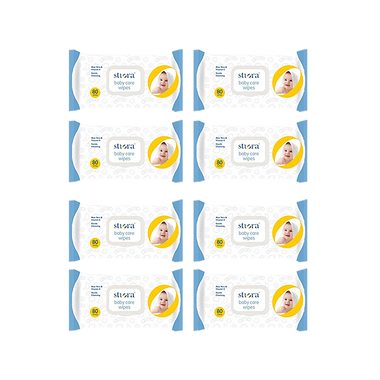 Stiora Baby Care Wipes With Aloevera And Vitamin E (80 Each)
