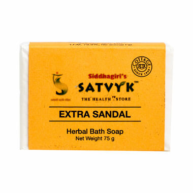 Satvyk Herbal Bath Soap Extra Sandal