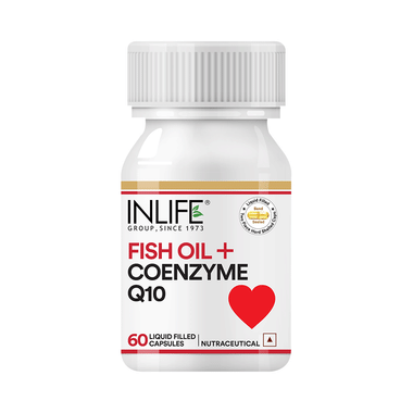 Inlife Fish Oil + Coenzyme Q10 | For Heart Health | Capsule