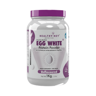 Healthy Hey Nutrition Pasteurized Egg White Protein Powder Unflavoured