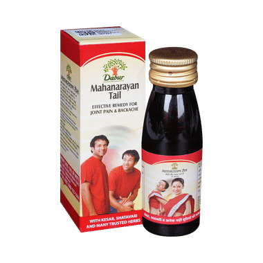Dabur Mahanarayan Tail | Relieves Pain & Stiffness Of Joints, Back, Ribs & Muscles