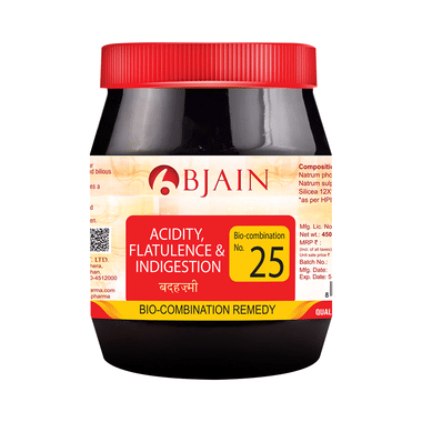 Bjain Bio-Combination No.25 (Acidity, Flatulence & Indigestion) Tablet