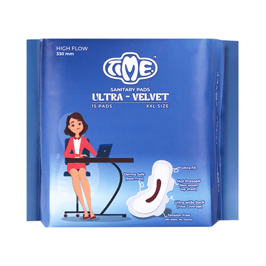 Time Ultra Velvet Sanitary Pads XXL