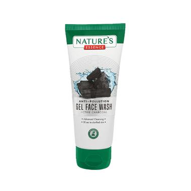 Nature's Essence Anti - Pollution Gel Face Wash Active Charcoal