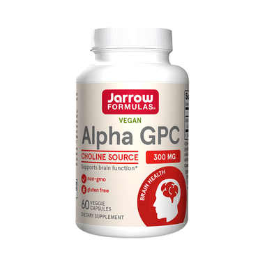 Jarrow Formulas Alpha GPC 300mg Capsule | Supports Brain Function