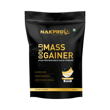 Nakpro Nutrition Gold Mass Gainer Powder Banana