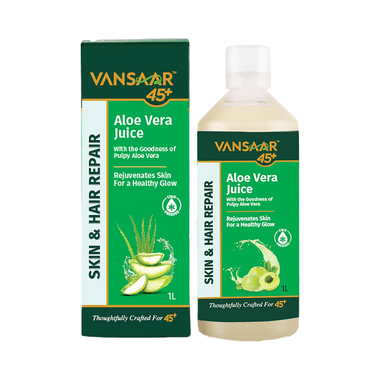 Vansaar Aloe Vera Juice | For Glowing Skin & Healthy Hair| 100% Cold Pressed