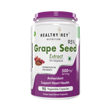 HealthyHey Grape Seed Extract Vegetable Capsule