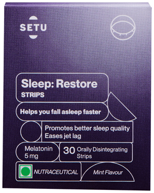 Setu Sleep Restore Melatonin Orally Disintegrating Strip 5mg Mint