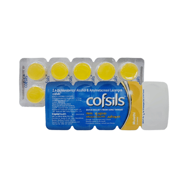 Cofsils for Quick Relief from Sore Throat Lozenges Mulethi