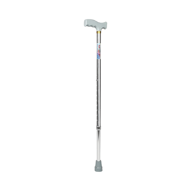 MCP Jindal Height Adjustable Walking Stick Silver