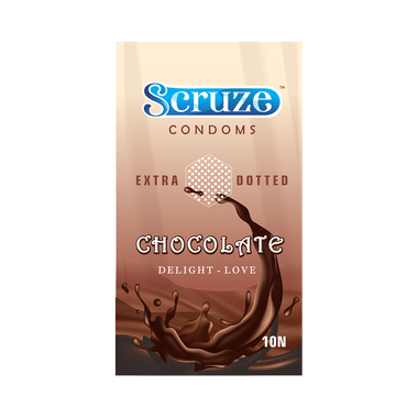 Scruze Condom Extra Dotted Chocolate