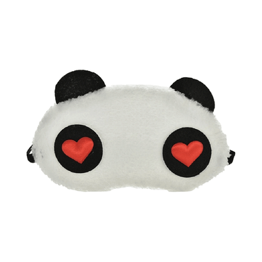 Jenna Sleeping Eye Mask For Insomnia, Meditation And Dark Circles Panda Red Heart Eyes