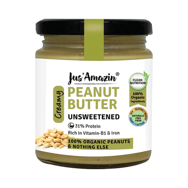 Jus Amazin Creamy Peanut Butter Unsweetened