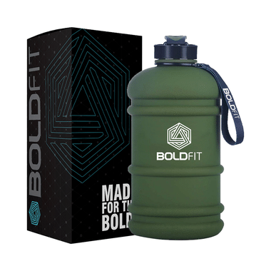 Boldfit Gym Gallon Water Jug Bottle Army Green