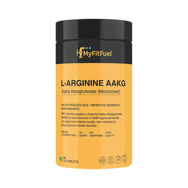 MyFitFuel L-Arginine AAKG Alpha-Ketoglutarate Micronized 2000mg Tablet