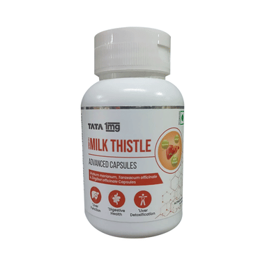 Milk Thistle Veg Capsules | Supports Liver Detox & Healthy Liver Function | by Tata 1mg