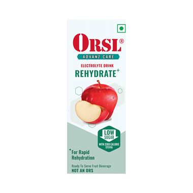 ORSL Rehydrate Drink With Electrolytes, Vitamin C & Stevia | Flavour Apple