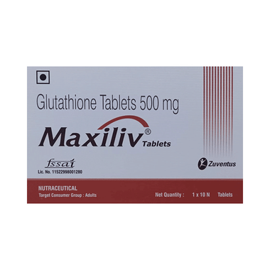 Maxiliv Glutathione Tablet For Adults