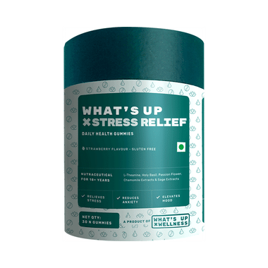 What's Up Wellness Stress Relief Gummies (30 Each) Strawberry