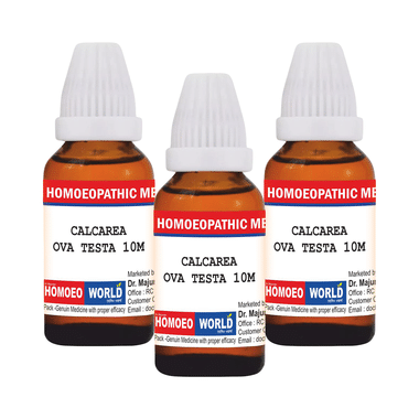 Dr. Majumder Homeo World Calcarea Ova Testa Dilution(30ml Each) 10M