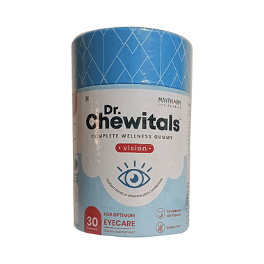 Maypharm Lifesciences Dr. Chewitals Complete Wellness Gummies Vision Strawberry Mix