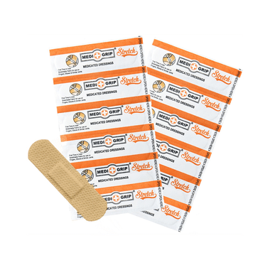 Medigrip Stretch Flexible Fabric Band Aid (100 Each)