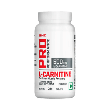 GNC Pro Performance L-Carnitine 500mg For Muscle Recovery | Tablet