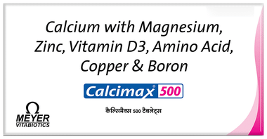 Calcimax Calcium 500 Tablet for Bone Health | Bone, Joint & Muscle Care