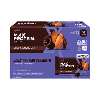 RiteBite Max Protein Daily 10 Gm Protein Bar Choco Almond