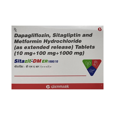 Sitazit-DM 10mg/1000mg/100mg Tablet ER