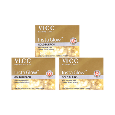 VLCC Insta Glow Gold Bleach (30gm Each)