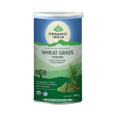 Organic India Wheat Grass Powder | Supports Energy & Immunity