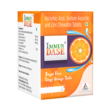 Immun Dase Chewable Tablet Tangy Orange Sugar Free