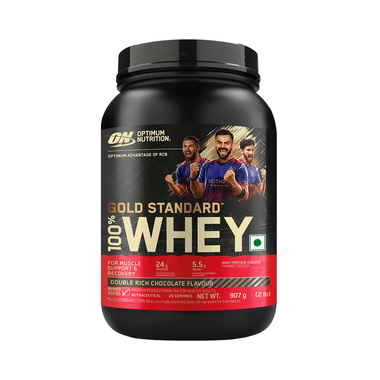Optimum Nutrition (ON) Gold Standard 100% Whey Protein | For Muscle Recovery | No Added Sugar | Flavour Powder Double Rich Chocolate